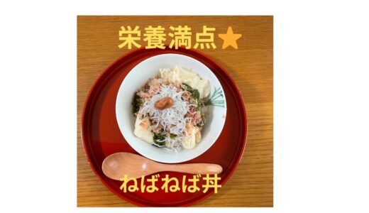 3分で出来る！栄養満点⭐︎カンタンねばねば丼